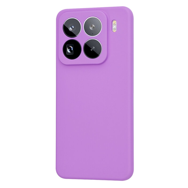 Husa pentru Xiaomi 15 Pro din Silicon Catifelat, Protectie Premium, Skyddar SoftElegance - Mov - 2 | YEO