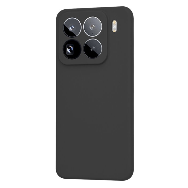 Husa pentru Xiaomi 15 Pro din Silicon Catifelat, Protectie Premium, Skyddar SoftElegance - Negru - 2 | YEO