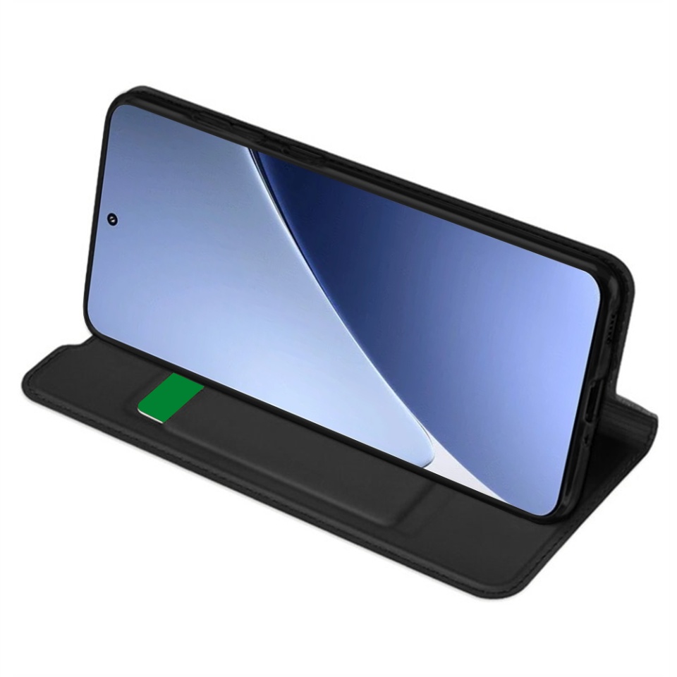 Husa pentru Xiaomi 15 Pro, SKYDDAR INNOVATION, Magskin Book, tip Carte cu Portofel Interior, set cu sticker, Negru - 1 | YEO