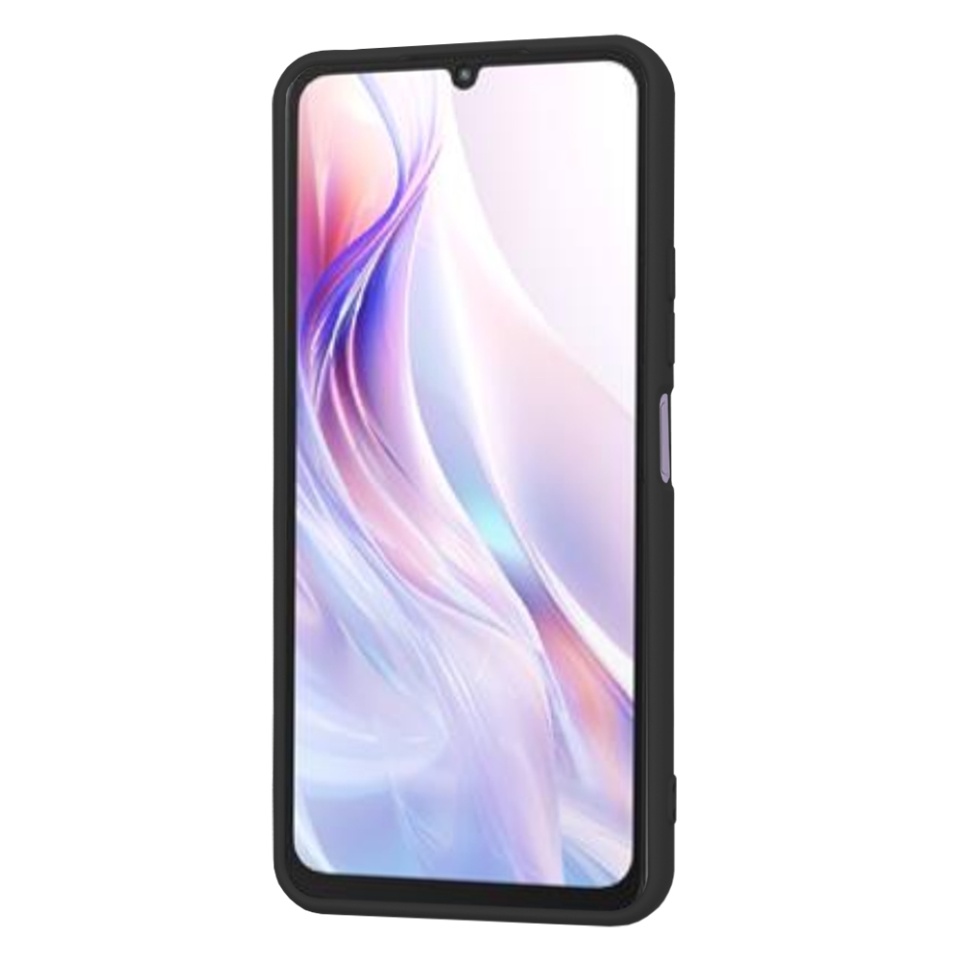 Husa pentru Xiaomi Redmi 13C 5G / Poco M6 din Silicon Catifelat, Protectie Premium, Skyddar SoftElegance - Negru - 2 | YEO