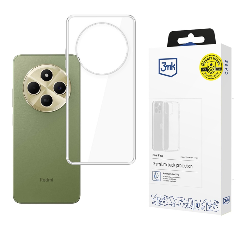 Husa pentru Xiaomi Redmi 14C, din silicon, 3mk Clear Case, Transparent