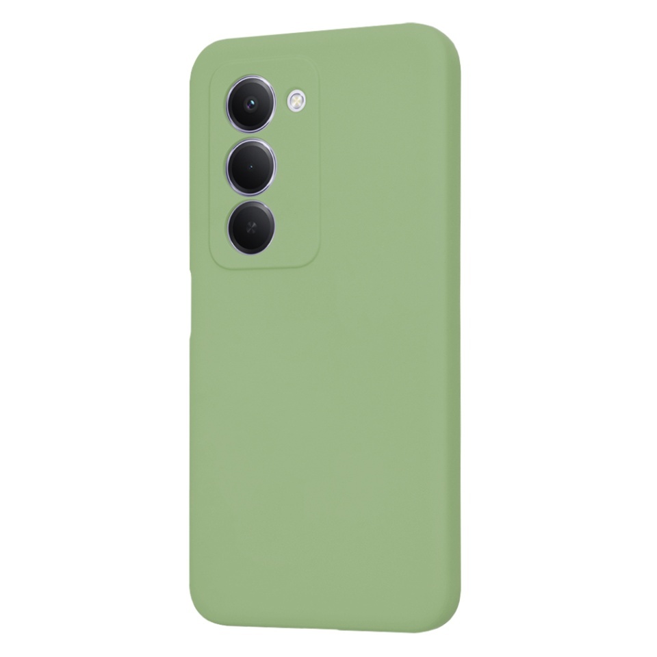 Husa pentru Xiaomi Redmi 15 5G / Redmi 15 4G, SKYDDAR INNOVATION, din Silicon Catifelat, SoftElegance, set cu sticker, Verde deschis - 2 | YEO