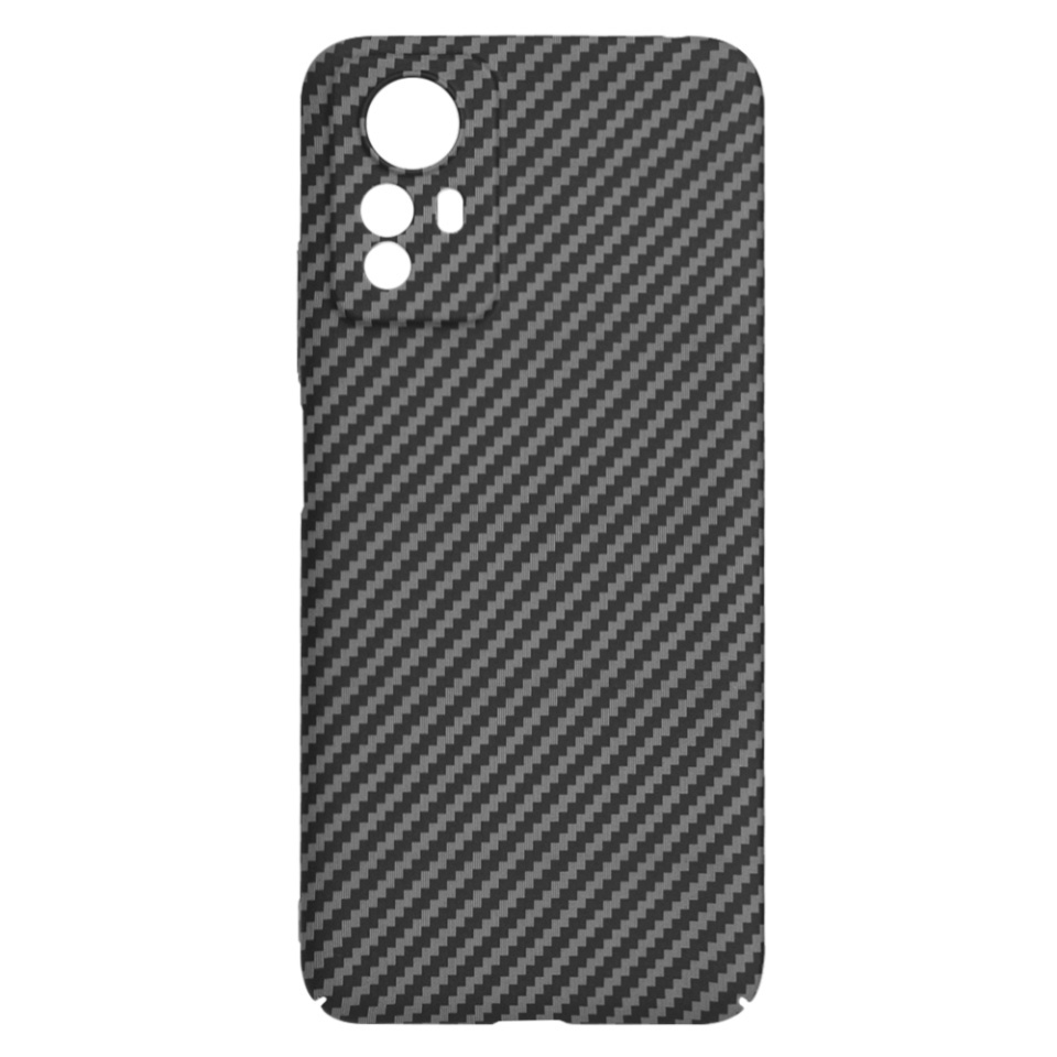 Husa pentru Xiaomi Redmi Note 12S, SKYDDAR INNOVATION, textura carbon, Carbonite FiberShell, set cu sticker, Negru, - 3 | YEO
