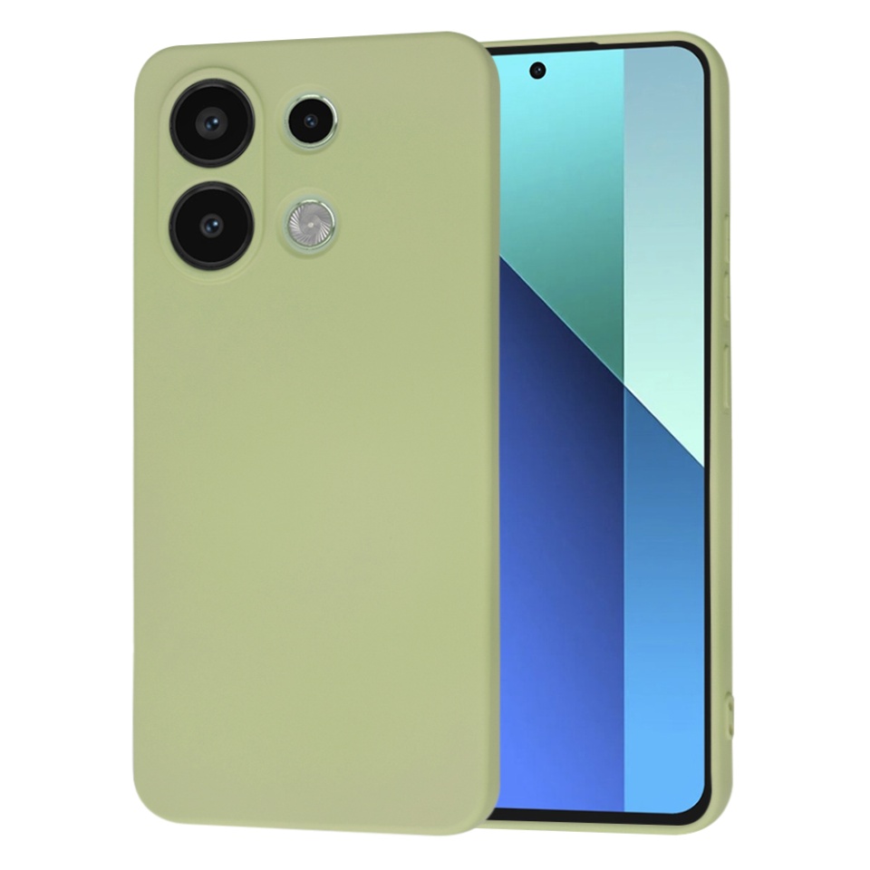 Husa pentru Xiaomi Redmi Note 13 4G din Silicon Catifelat, Protectie Premium, Skyddar SoftElegance - Verde