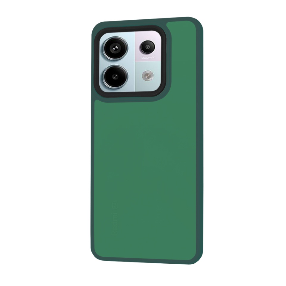 Husa pentru Xiaomi Redmi Note 13 Pro 5G / Poco X6, ce Absoarbe Cele mai Aspre Socuri, Skyddar Frosted - Verde inchis - 1 | YEO