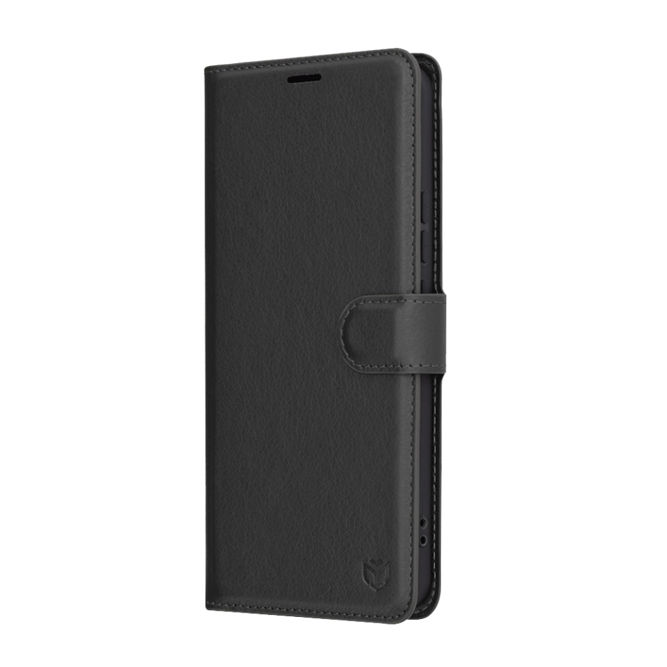 Husa pentru Xiaomi Redmi Note 14 4G (164,84 x 78,15 x 8,16mm), SKYDDAR INNOVATION, Leather Wallet, tip Carte cu Portofel Interior, Finisaje Premium, set cu sticker, Negru - 3 | YEO