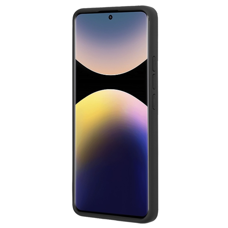 Husa pentru Xiaomi Redmi Note 14 Pro+ 5G, SKYDDAR INNOVATION, Glinth cu Inel Rotativ 360° Magnetic, Negru, set cu sticker - 3 | YEO
