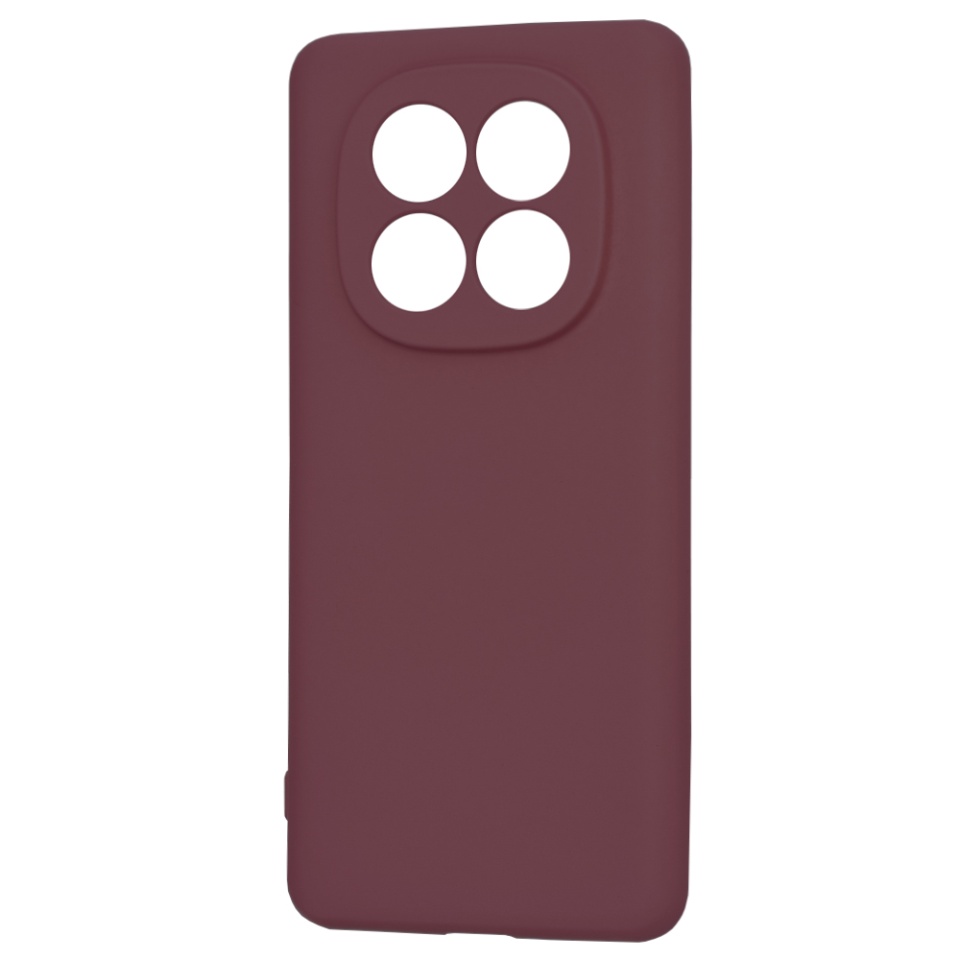 Husa pentru Xiaomi Redmi Note 14 Pro+ din Silicon Catifelat, Protectie Premium, Skyddar SoftElegance - Bordo - 1 | YEO