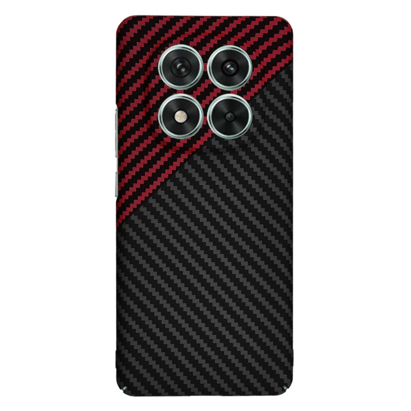 Husa pentru Xiaomi Redmi Note 14 Pro, Finisaj Premium cu Textura de Carbon, Design Elegant, SKDR CarbonFlex - Rosu inchis - 1 | YEO