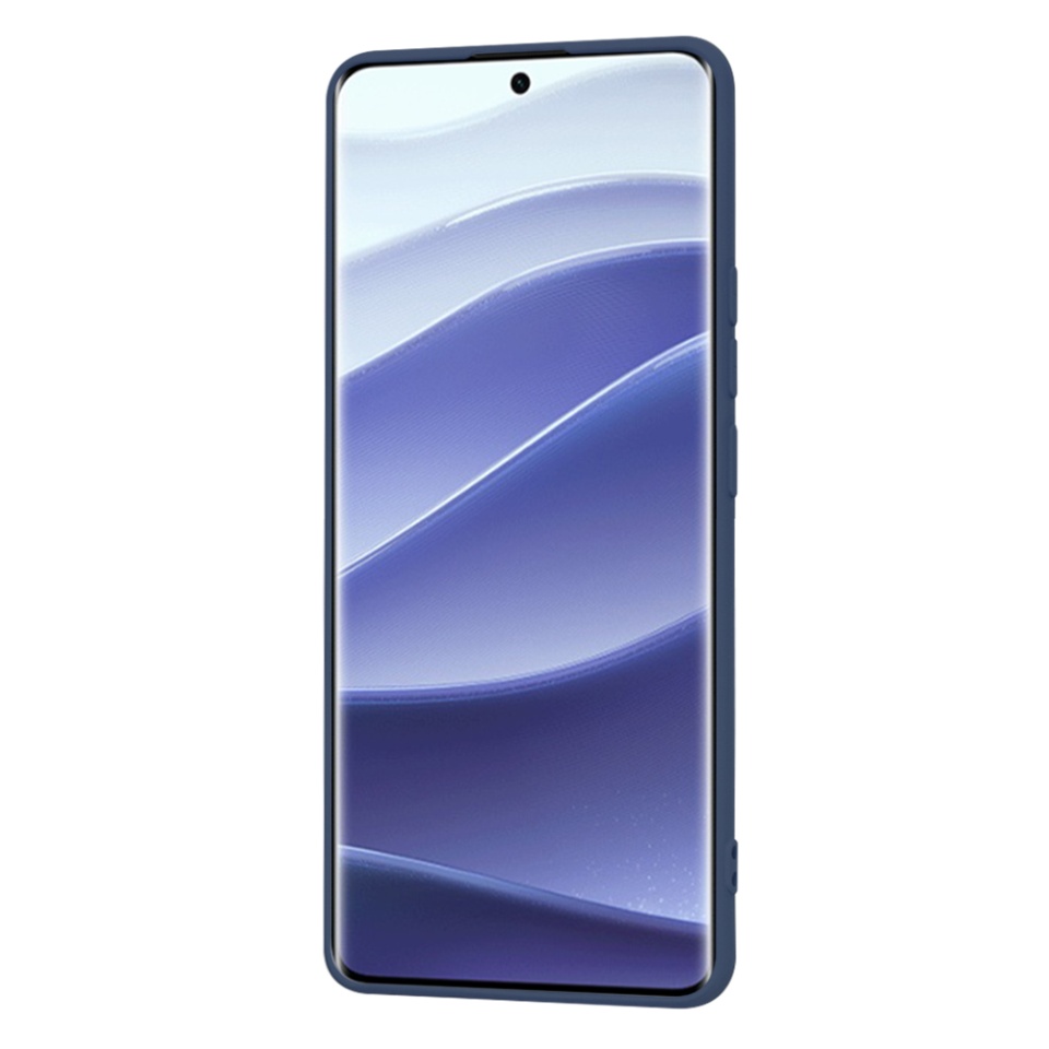 Husa pentru Xiaomi Redmi Note 14 Pro / Poco X7 din Silicon Catifelat, Protectie Premium, Skyddar SoftElegance - Bleumarin - 3 | YEO