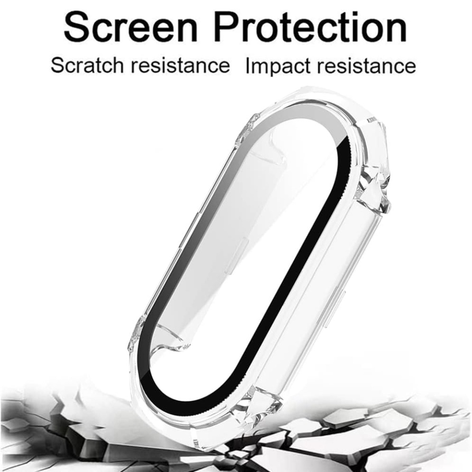 Husa Protectie 360°, Ultra-Subtire, Anti-Soc pentru Xiaomi Mi Band 9 / 9 NFC, Anti-Soc Full Screen - Transparenta - 2 | YEO