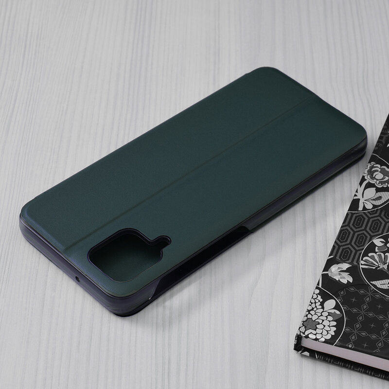 Husa Samsung Galaxy A12 tip carte, Techsuit eFold - Dark Green - 2 | YEO