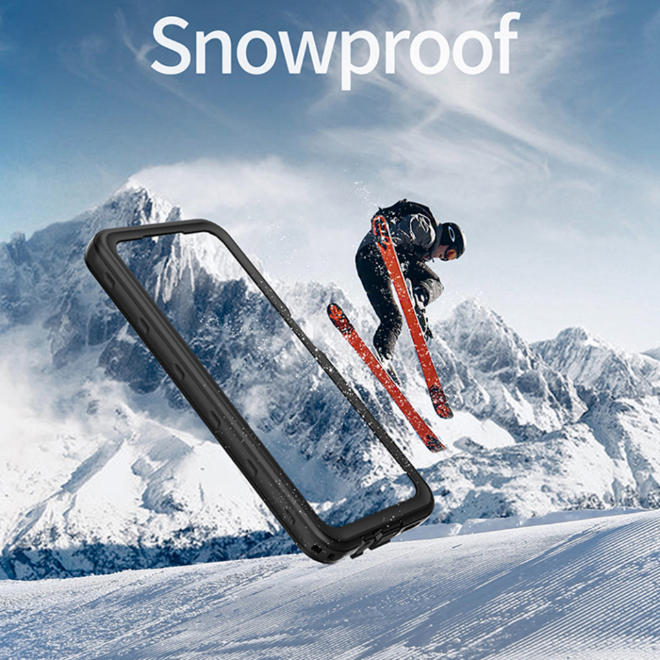 Husa Samsung Galaxy A14 5G / Galaxy A14 4G rezistenta la apa, Waterproof IP68, ShellBox - Negru - 2 | YEO