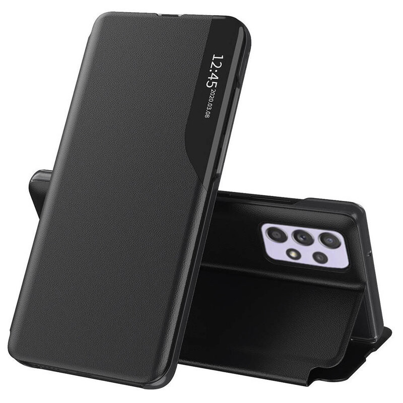 Husa Samsung Galaxy A52 5G / A52s 5G tip carte, Techsuit eFold - Negru