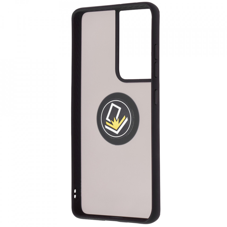 Husă Samsung Galaxy S21 Ultra 5G SKYDDAR Glinth+ cu Inel Rotativ 360°, Compatibilitate Magnetică, Absorbție Șocuri, Design Subțire și Elegant - Negru - 3 | YEO