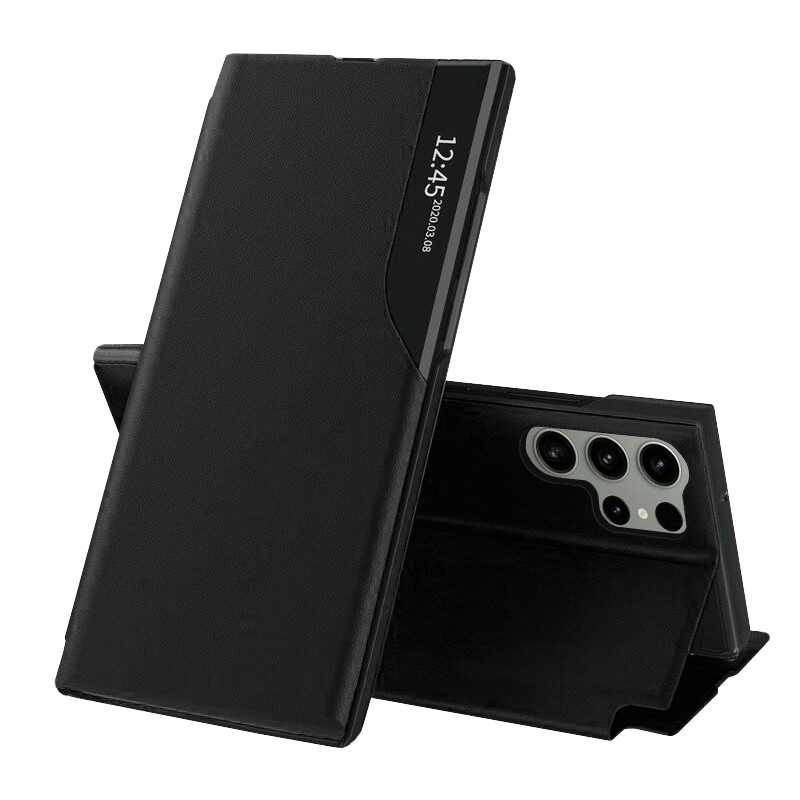 Husa Samsung Galaxy S23 Ultra tip carte Techsuit eFold - Negru