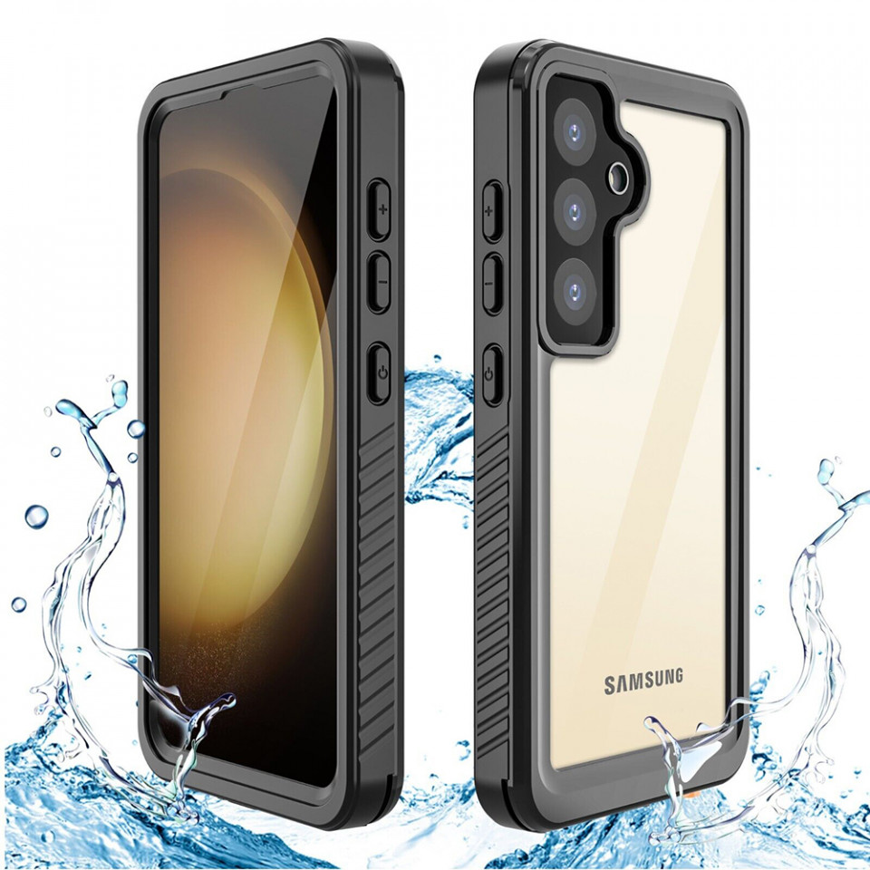 Husa Samsung Galaxy S24 Plus rezistenta la apa, Waterproof IP68, ShellBox - Negru
