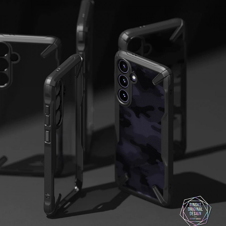 Husa Samsung Galaxy S24, Ringke Fusion X Design - Negru - 2 | YEO