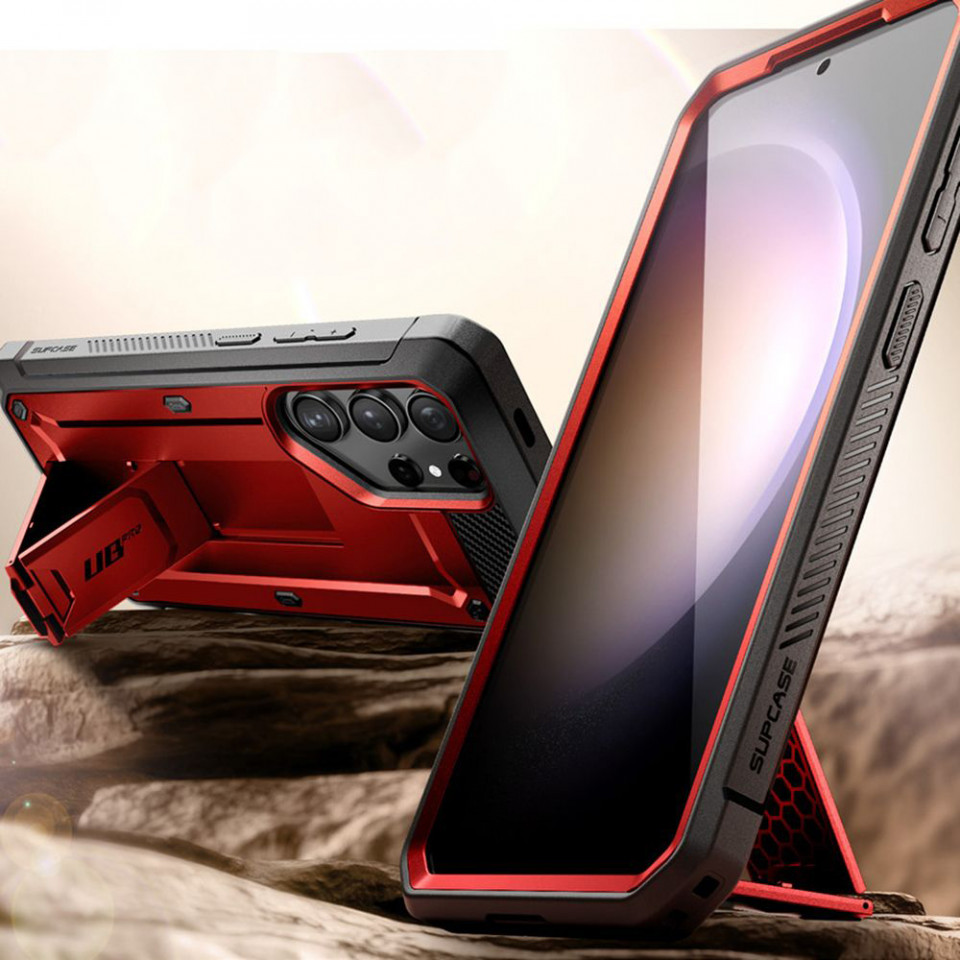 Husa Samsung Galaxy S24 Ultra, Supcase Unicorn Beetle Pro - Rosu - 2 | YEO