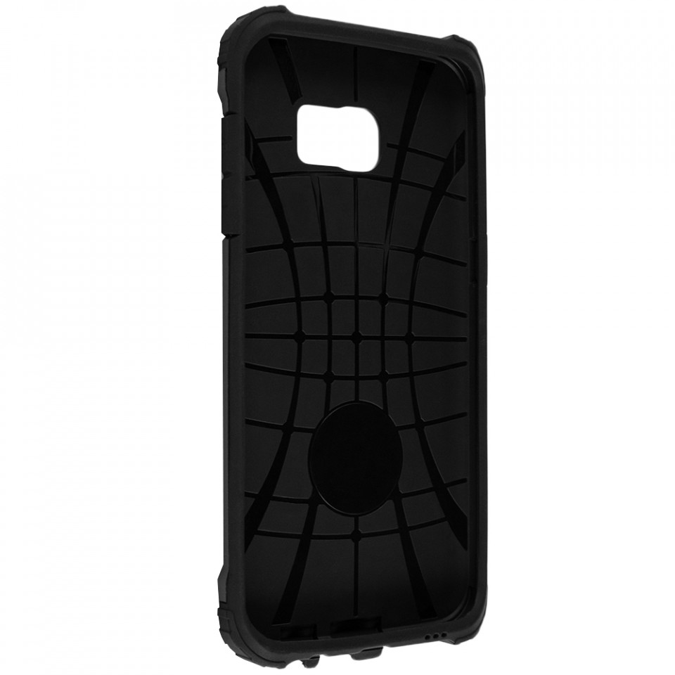 Husa Samsung Galaxy S7 Edge din plastic dur, Techsuit Hybrid Armor - Negru - 3 | YEO