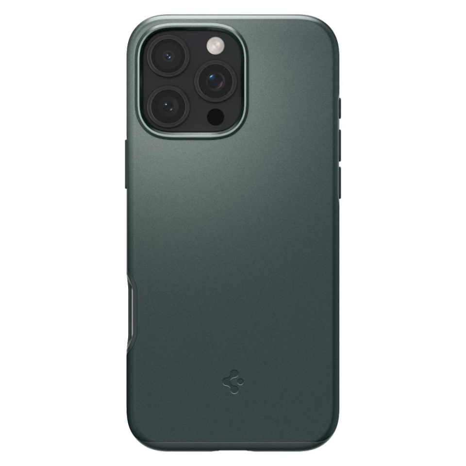 Husa slim iPhone 16 Pro Max, Spigen Thin Fit - Verde inchis - 2 | YEO