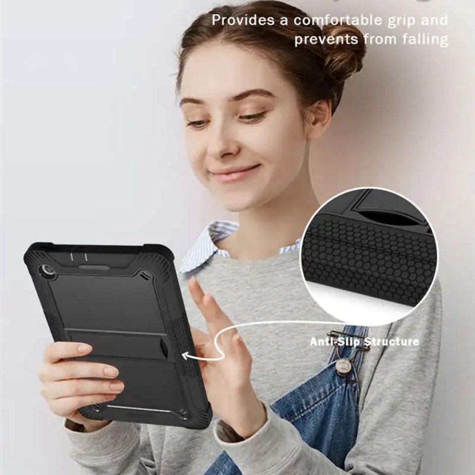 Husa tableta Lenovo Tab M10 PLUS FHD (TB-X606F), Ideala pentru Utilizare Zilnica, Antisoc si Anti-zgarieturi, SKDR TabArmor - Roz - 3 | YEO
