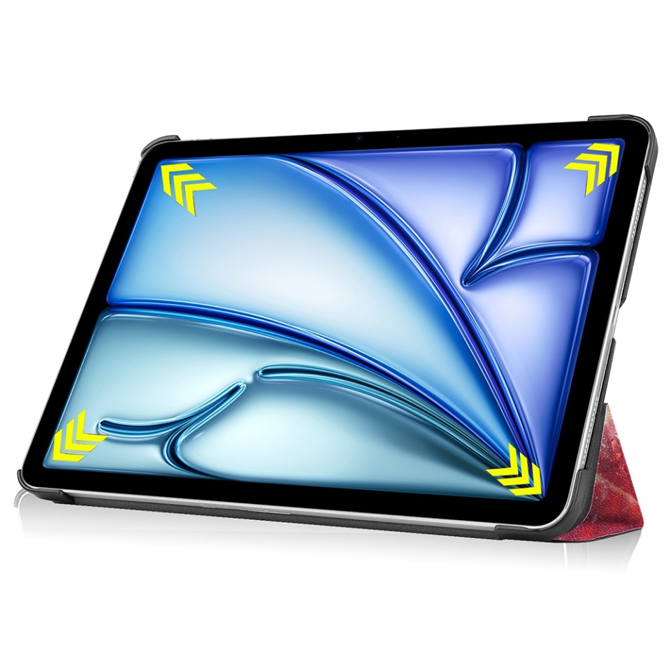 Husa tableta pentru iPad Air 11 (2024) / Air 11 (2025), SKYDDAR INNOVATION, cu suport Multi-Unghi si functie Sleep/Wake, FoldPro, Galaxy, set cu sticker - 3 | YEO