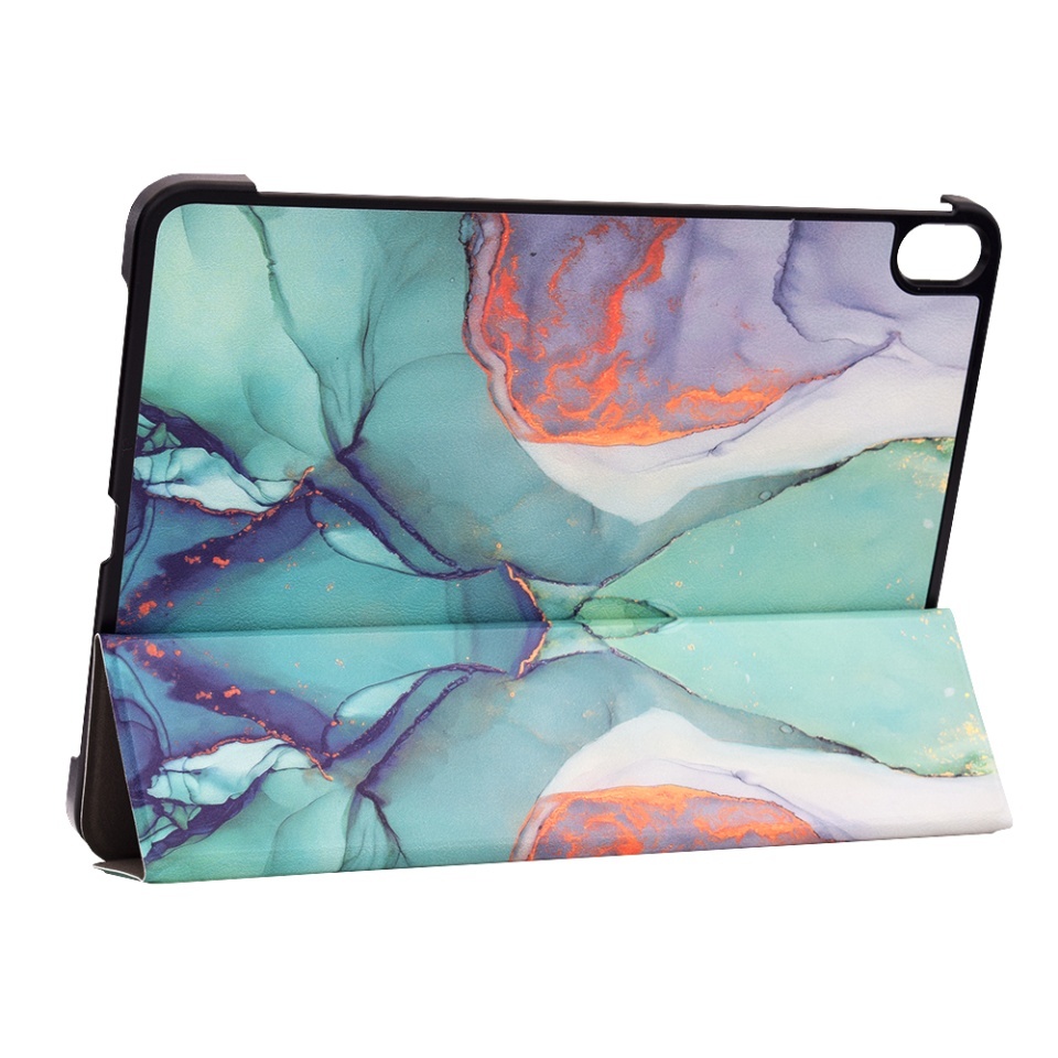 Husa tableta pentru iPad Air 11 (2024) / Air 11 (2025), SKYDDAR INNOVATION, cu suport Multi-Unghi si functie Sleep/Wake, FoldPro, Green time, set cu sticker - 3 | YEO