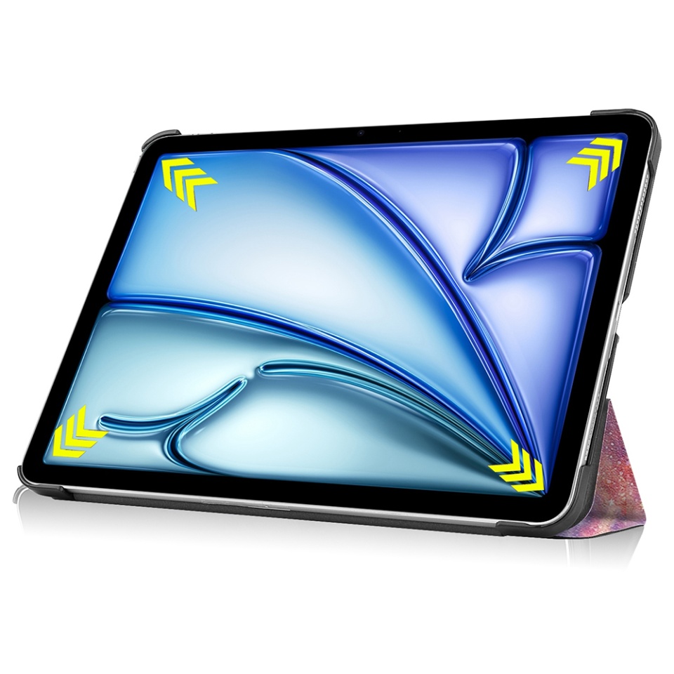 Husa tableta pentru iPad Air 13 (2024) / Air 13 (2025), SKYDDAR INNOVATION, cu suport Multi-Unghi si functie Sleep/Wake, FoldPro, Galaxy, set cu sticker - 3 | YEO
