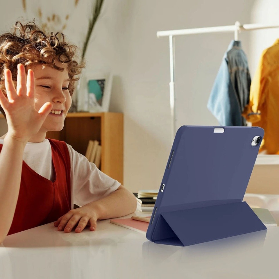 Husa tableta pentru iPad Air (2024) cu suport cu 2 Unghi și functie Sleep/Wake, SKDR OfficeMate - Verde deschis - 1 | YEO