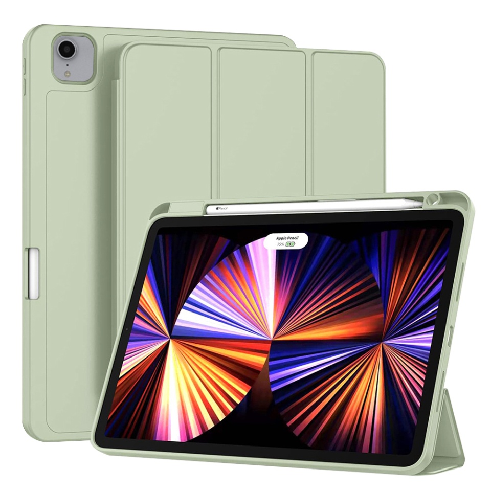 Husa tableta pentru iPad Pro 11 (2018 / 2020 / 2021 / 2022) cu suport cu 2 Unghiuri și functie Sleep/Wake, SKDR OfficeMate - Verde deschis