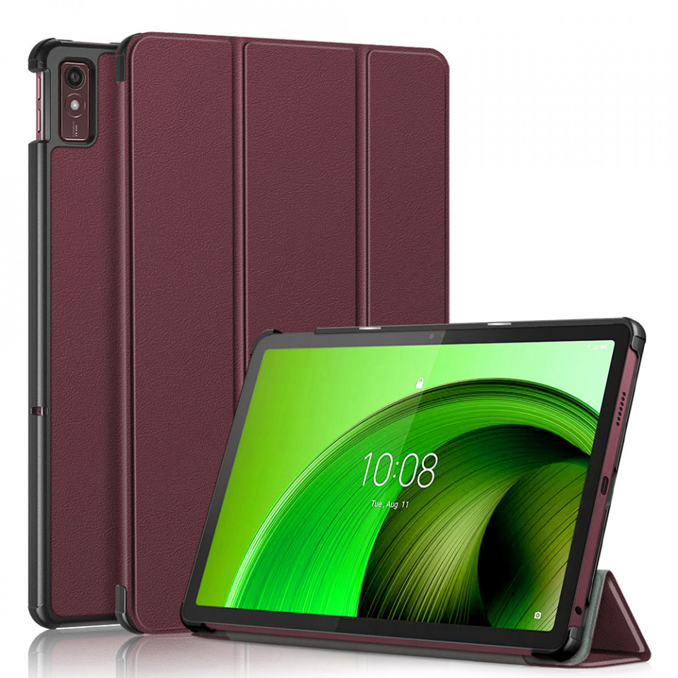 Husa tableta pentru Lenovo Tab M10 5G cu suport Multi-Unghi și functie Sleep/Wake , SKYDDAR FoldVision - Rosu