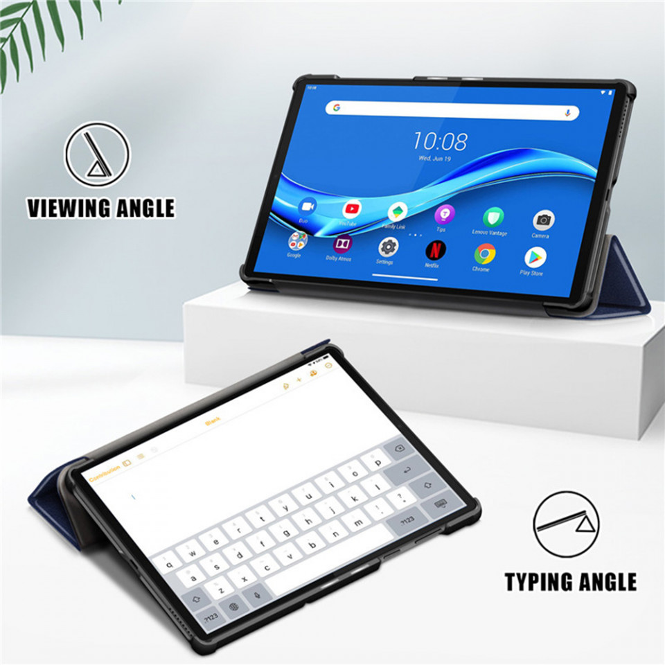 Husa tableta pentru Lenovo Tab M10 Plus 3rd Gen (TB328FU/TB328XU) cu suport Multi-Unghi și functie Sleep/Wake , SKYDDAR FoldVision - Albastru - 3 | YEO