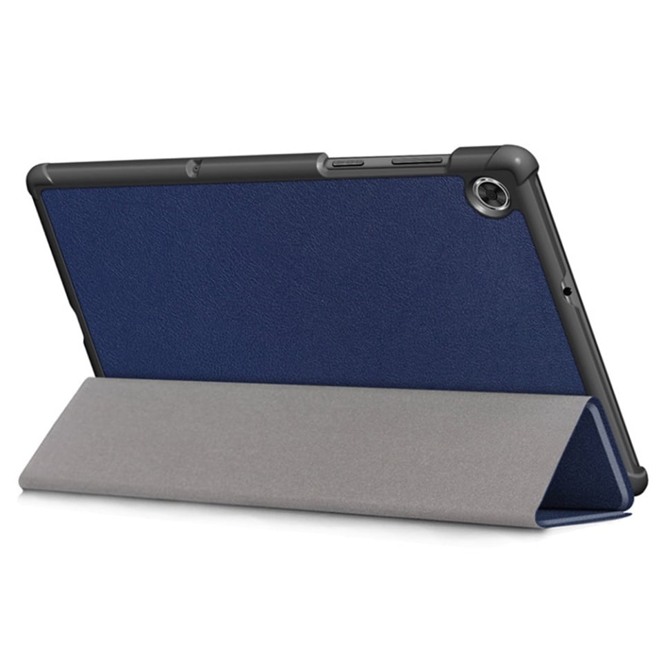 Husa tableta pentru Lenovo Tab M10 Plus Gen 3 (TB-125F/TB-128F), SKYDDAR INNOVATION, cu suport Multi-Unghi si functie Sleep/Wake, FoldPro, Albastru, set cu sticker - 1 | YEO