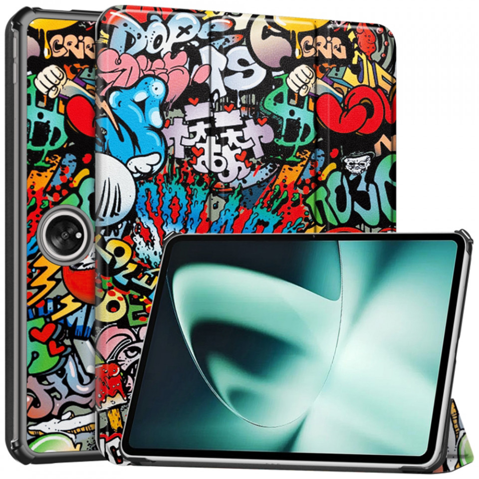 Husa tableta pentru OnePlus Pad cu suport Multi-Unghi și functie Sleep/Wake , SKYDDAR FoldVision Colour - Urban vibe