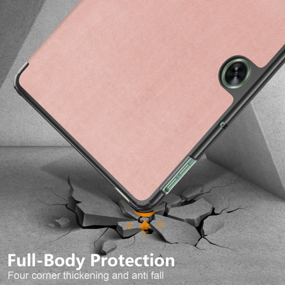 Husa tableta pentru OnePlus Pad Go / Oppo Pad Air2 / Oppo Pad Neo cu suport Multi-Unghi și functie Sleep/Wake , SKYDDAR FoldVision - Roz - 3 | YEO