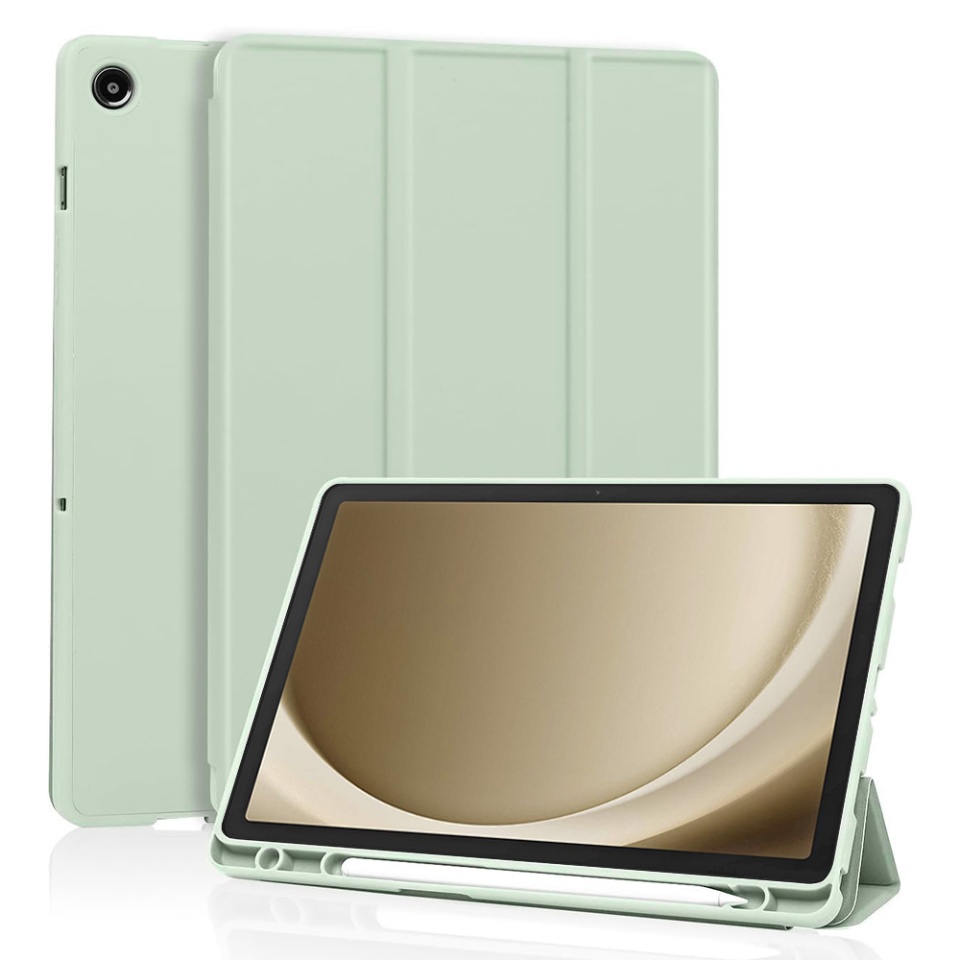 Husa tableta pentru Samsung Galaxy Tab A9 Plus cu suport cu 2 Unghiuri și functie Sleep/Wake, SKDR OfficeMate - Verde deschis
