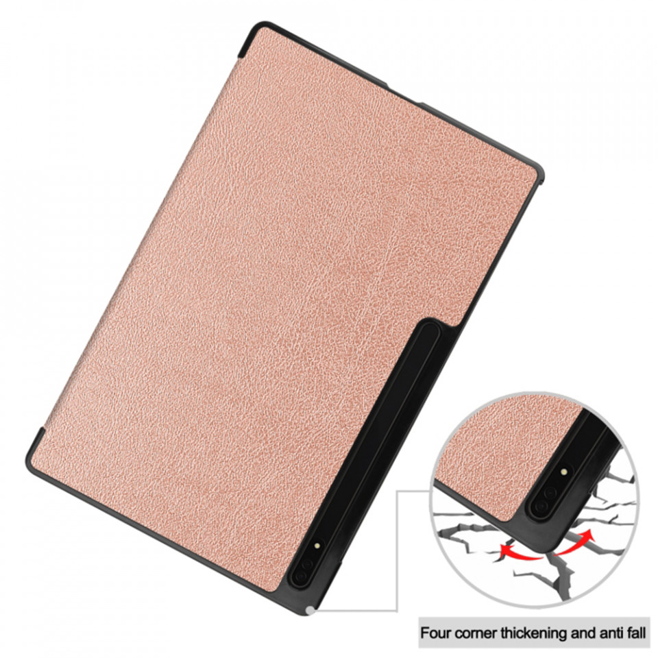 Husa tableta pentru Samsung Galaxy Tab S9 Ultra cu suport Multi-Unghi și functie Sleep/Wake , SKYDDAR FoldVision - Roz - 3 | YEO
