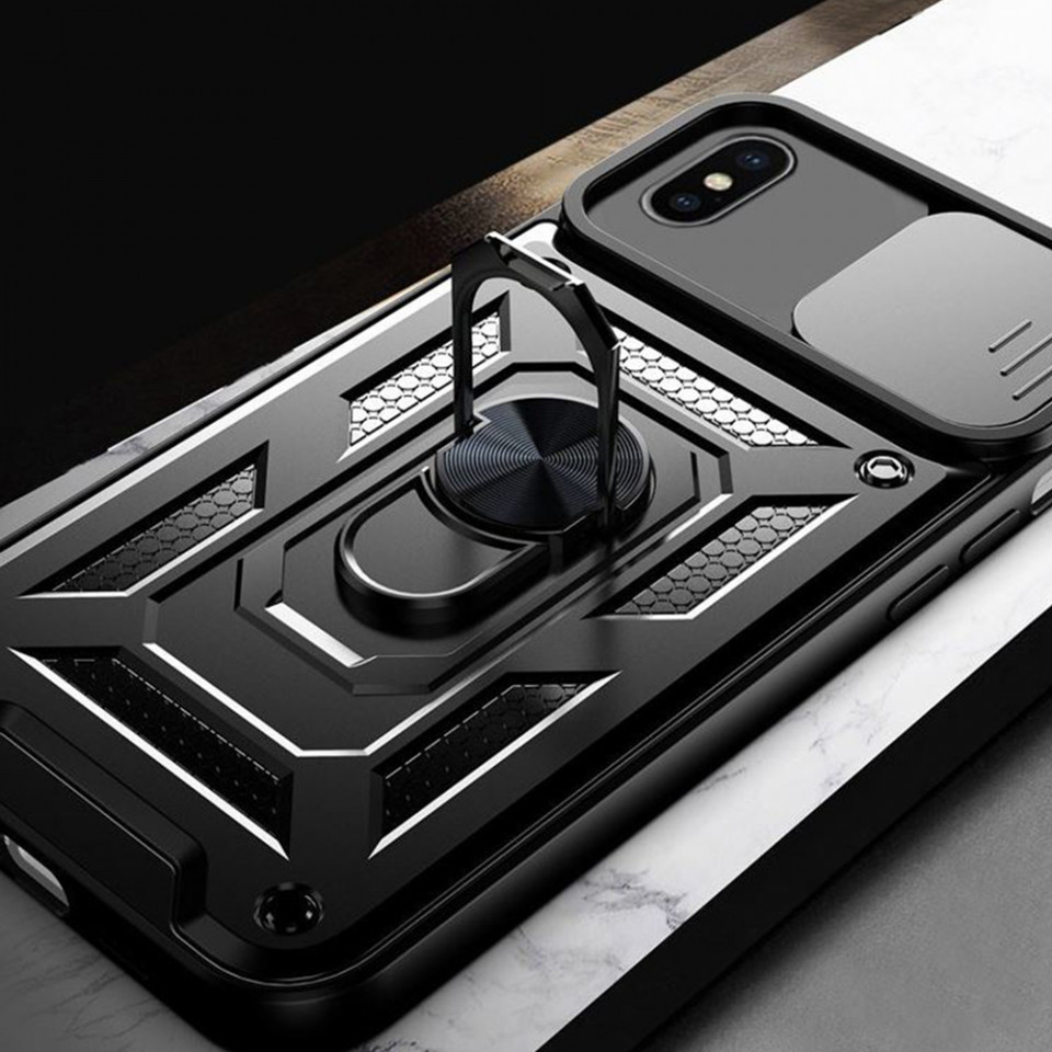 Husa X / Xs cu inel magnetic, Techsuit CamShield - Negru - 3 | YEO