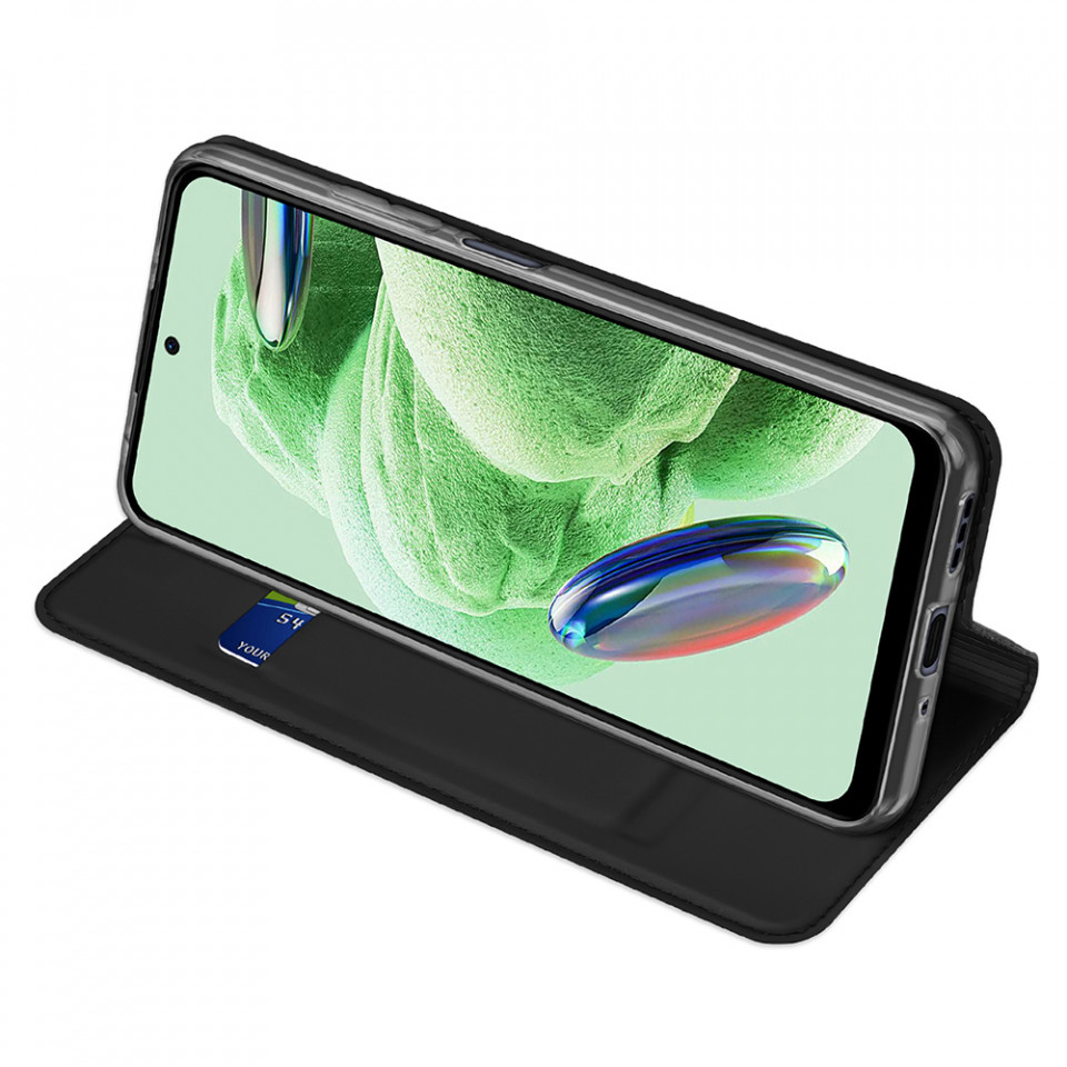 Husa Xiaomi Redmi Note 12 5G / Poco X5 tip carte, Skin Pro Dux Ducis - Negru - 1 | YEO