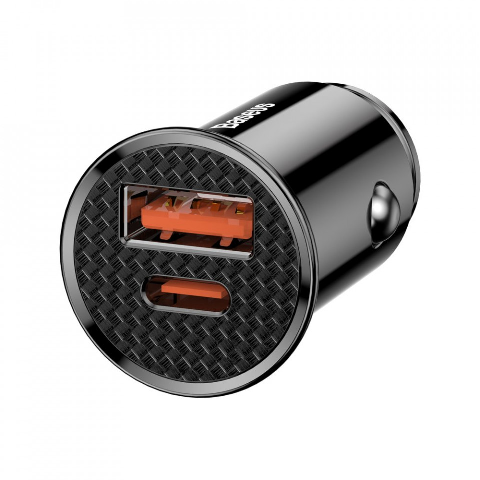 Incarcator Auto 30W, 5V- Baseus Circular (CCALL-YS01) - Black - 1 | YEO