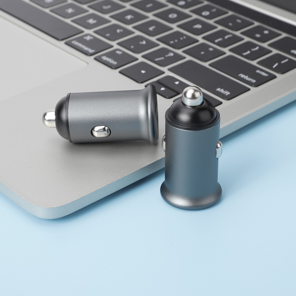 Incarcator Auto 38W, 1x USB-A QC3.0, 1x Type-C PD20W, Fast Charge, ColorWay CW-CHA029PD, Gri - 3 | YEO