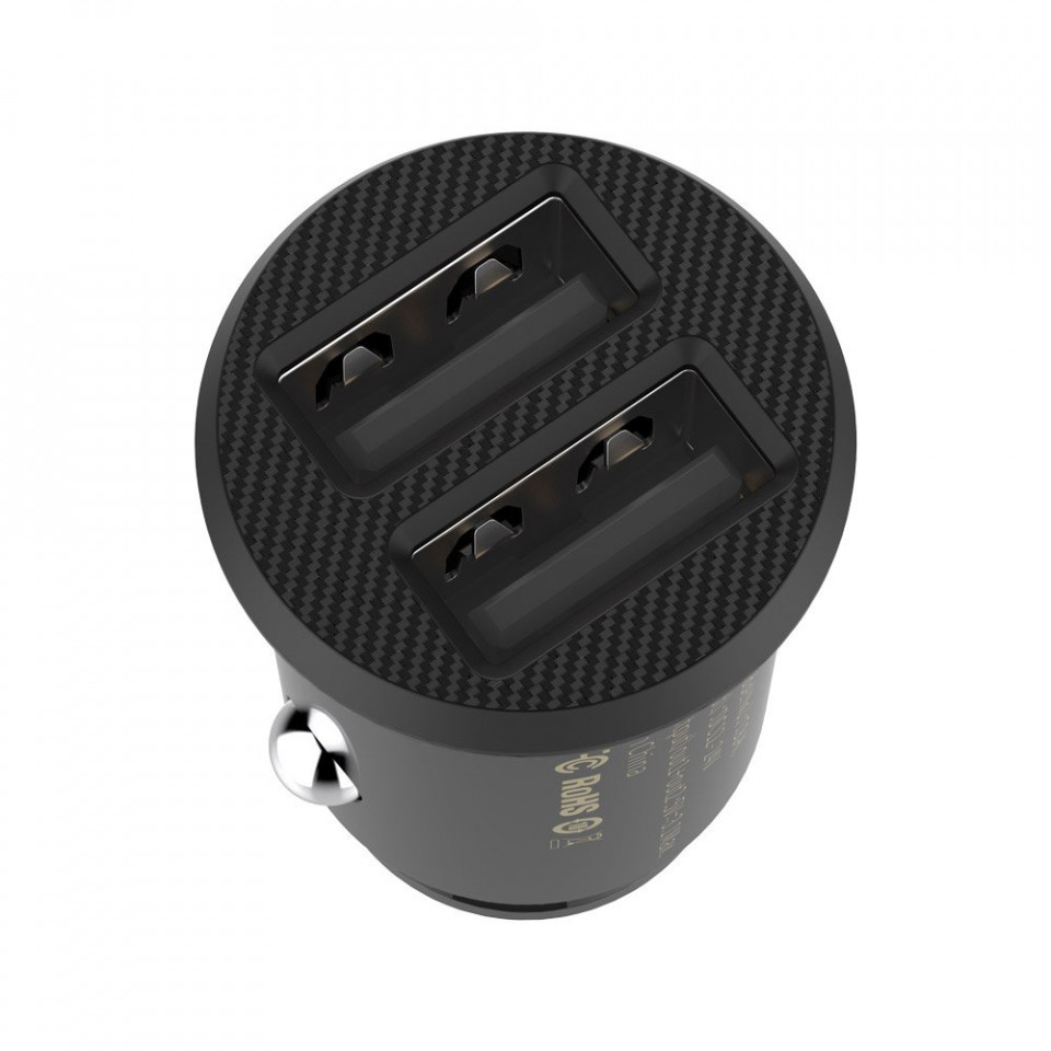 Incarcator Auto USB, 5V, 3.1A - Baseus Grain (CCALL-ML01) - Black - 1 | YEO