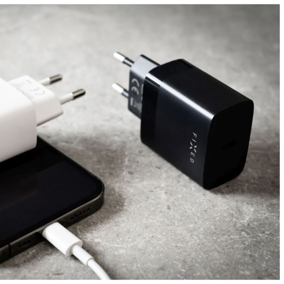 Incarcator Priza 20W, FIXED, PD 3.0 Port Type-C, Fast Charge Universal, Negru - 3 | YEO