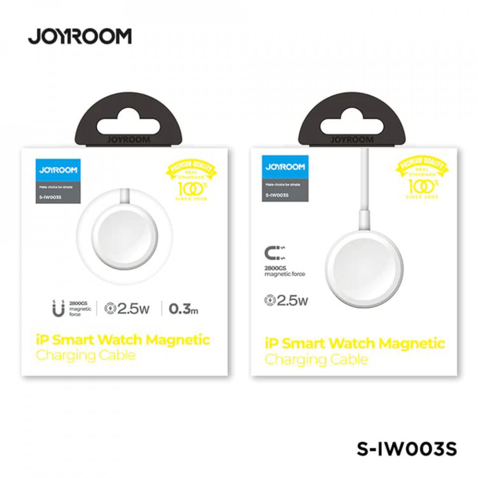 Incarcator Wireless pentru Apple Watch, USB, 2.5W, 0.3m - JoyRoom (S-IW003S) - White - 2 | YEO