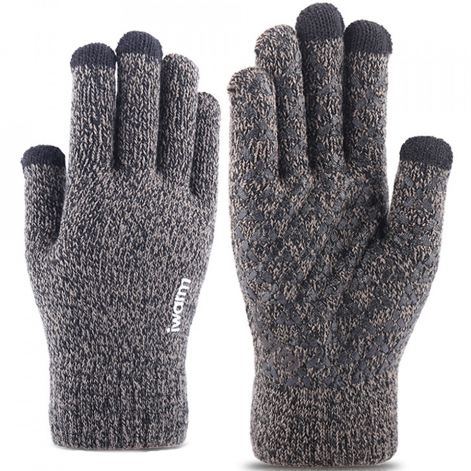 Manusi Tocuhscreen din lana, unisex, iWarm ST0005 - Gri