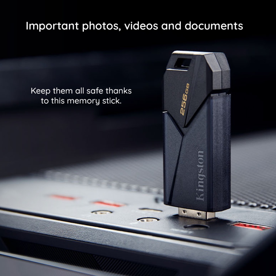 Memorie USB Kingston Exodia Onyx, 64GB, USB 3.0, Negru - 2 | YEO