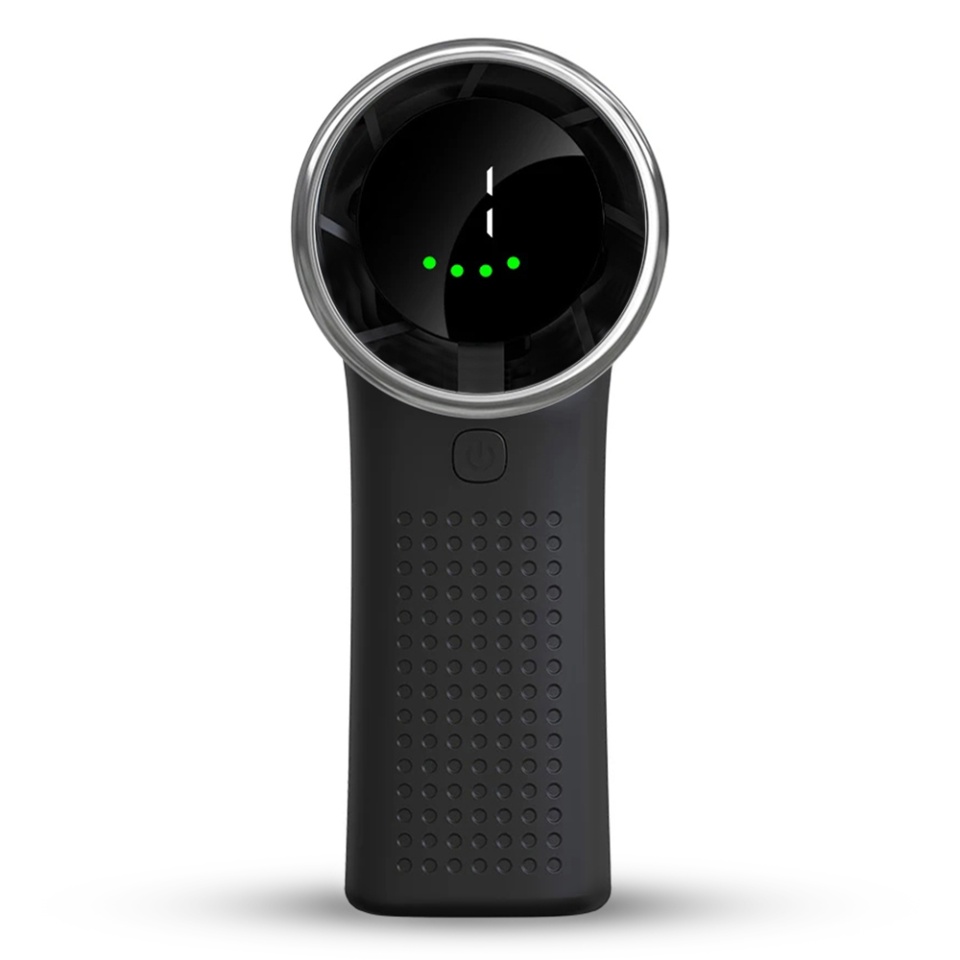 Mini Ventilator Portabil A8, LED Display, 5 Viteze, USB-C, Baterie 3600mAh, Silentios si Compact, Negru