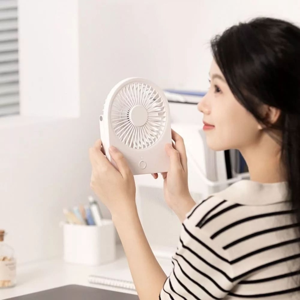 Mini Ventilator Portabil, CT-108, USB, 2W, Compact si Usor, set cu sticker, Roz - 1 | YEO