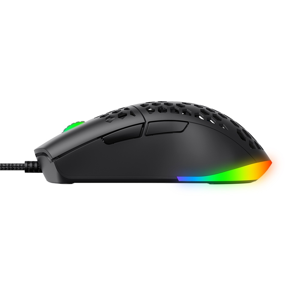 Mouse gaming, honeycomb, 1200–7200 DPI, 1.6m, 5V, Havit MS1036, Alb - 3 | YEO